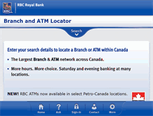 Tablet Screenshot of maps.rbcroyalbank.com